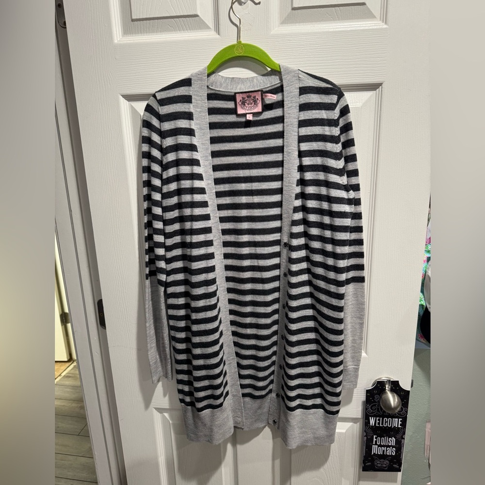 Vintage Juicy Couture Striped Cardigan Size L